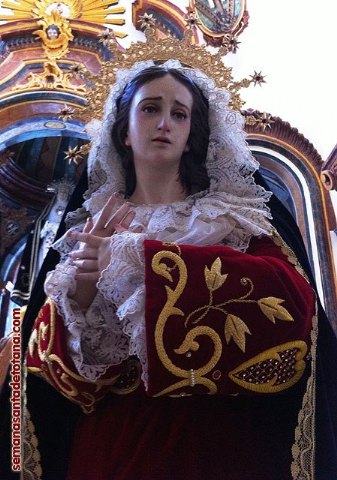 BENDICIÓN DE LA IMAGEN NTRA. SRA. DE LA FE. HERMANDAD DE LA VIRGEN DE LA CARIDAD Y ORACIÓN EN EL HUERTO